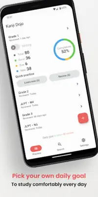 Kanji Dojo android App screenshot 4